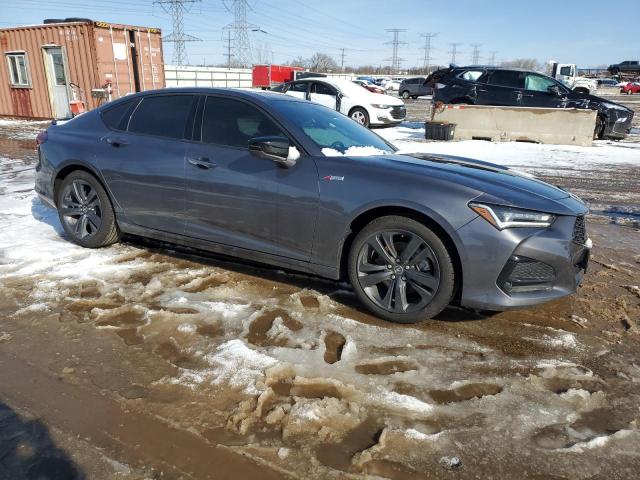 19UUB6F50MA001474 - 2021 ACURA TLX TECH A GRAY photo 4