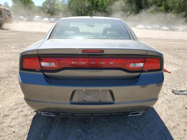 2C3CDXBGXCH187868 - 2012 DODGE CHARGER SE GRAY photo 6