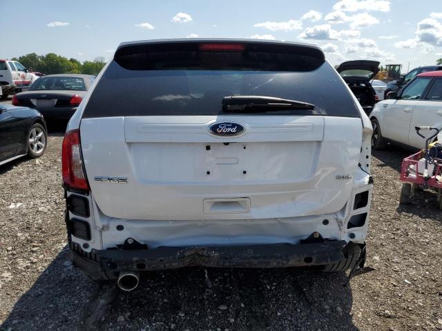 2FMDK3JC4EBA04026 - 2014 FORD EDGE SEL WHITE photo 6