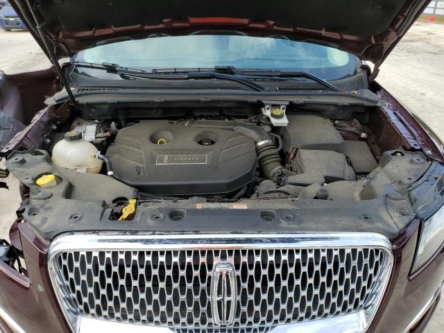 5LMCJ3C90KUL04133 - 2019 LINCOLN MKC RESERVE იასამნისფერი ფოტო 12