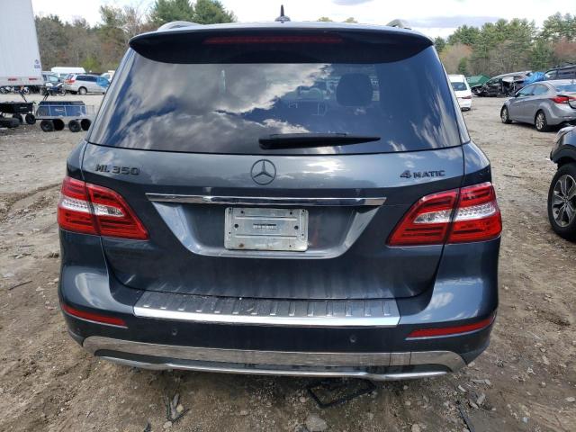 4JGDA5HBXCA062890 - 2012 MERCEDES-BENZ ML 350 4MATIC GRAY photo 6