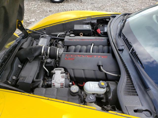 1G1YY26U275135732 - 2007 CHEVROLET CORVETTE YELLOW photo 11