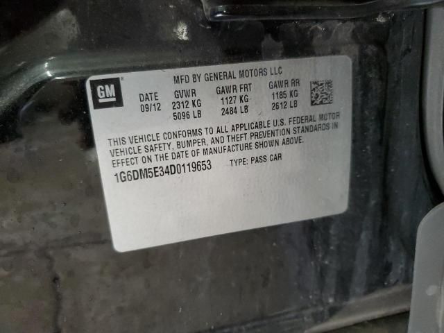 1G6DM5E34D0119653 - 2013 CADILLAC CTS PERFORMANCE COLLECTION Siyah fotoğraf 12