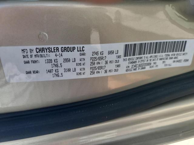 2C4RC1BG5ER359890 - 2014 CHRYSLER TOWN & COU TOURING GOLD photo 10