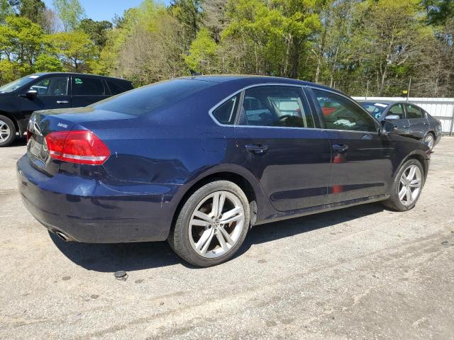 1VWBM7A31CC034902 - 2012 VOLKSWAGEN PASSAT SE BLUE photo 3