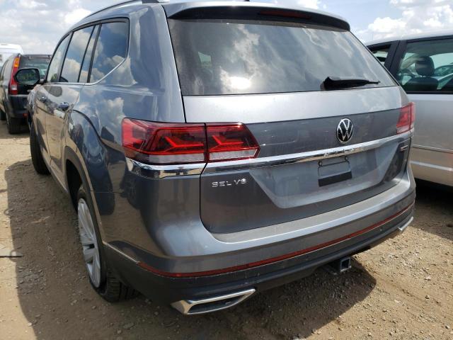 1V2BR2CA5MC527405 - 2021 VOLKSWAGEN ATLAS SEL GRAY photo 3