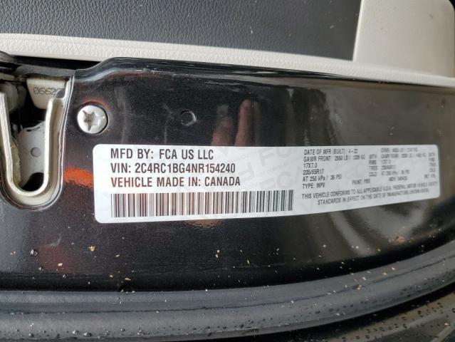 2C4RC1BG4NR154240 - 2022 CHRYSLER PACIFICA TOURING L 黑色 照片 13