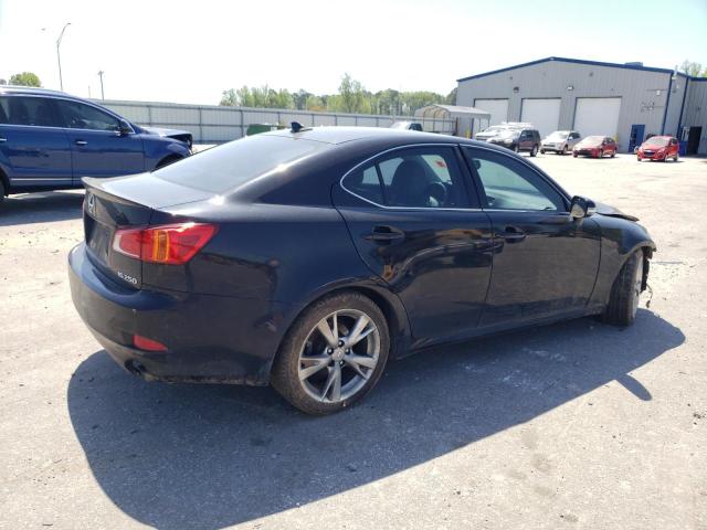 JTHBF5C26A5124164 - 2010 LEXUS IS 250 BLACK photo 3