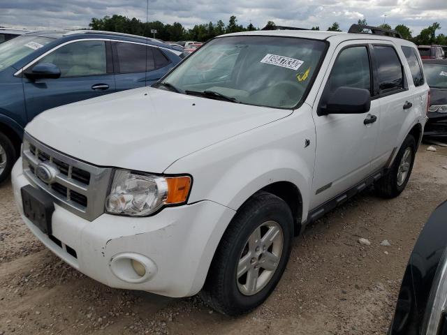 1FMCU49H78KE43338 - 2008 FORD ESCAPE HEV WHITE photo 1