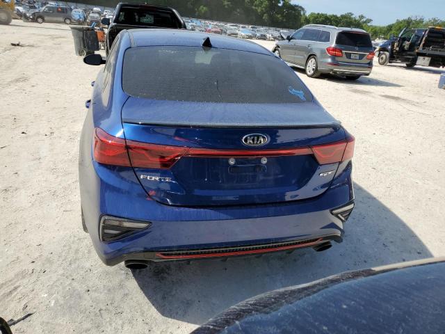 3KPF44AC9ME344468 - 2021 KIA FORTE GT BLUE photo 6