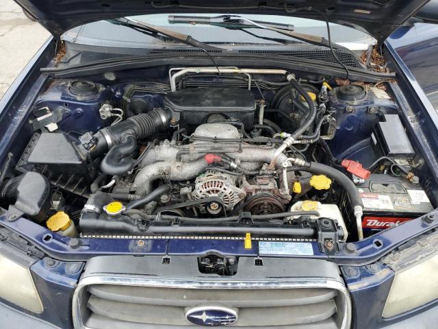 JF1SG63605H727189 - 2005 SUBARU FORESTER 2.5X BLUE photo 11