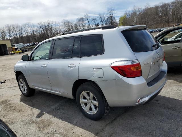 JTEDS41A992074945 - 2009 TOYOTA HIGHLANDER SILVER photo 2