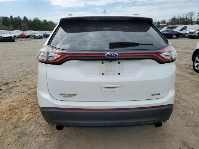 2FMTK4G98FBB84321 - 2015 FORD EDGE SE WHITE photo 6