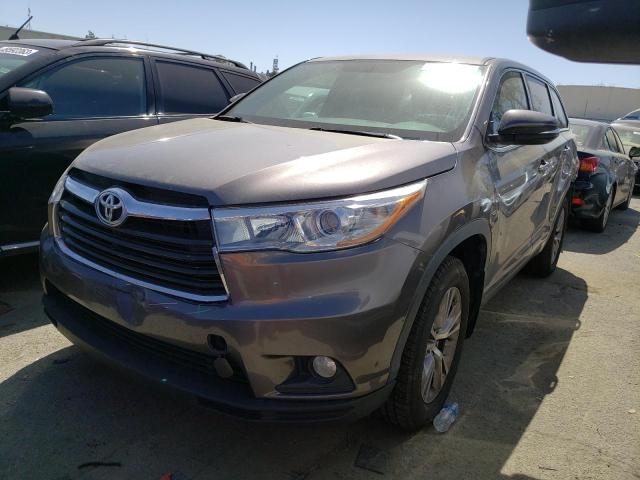 5TDBKRFH5FS216680 - 2015 TOYOTA HIGHLANDER LE GRAY photo 1