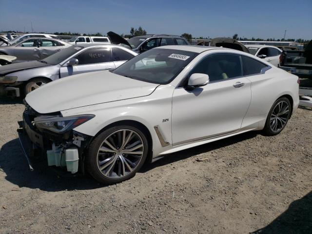 JN1EV7EK8HM360649 - 2017 INFINITI Q60 PREMIUM WHITE photo 1