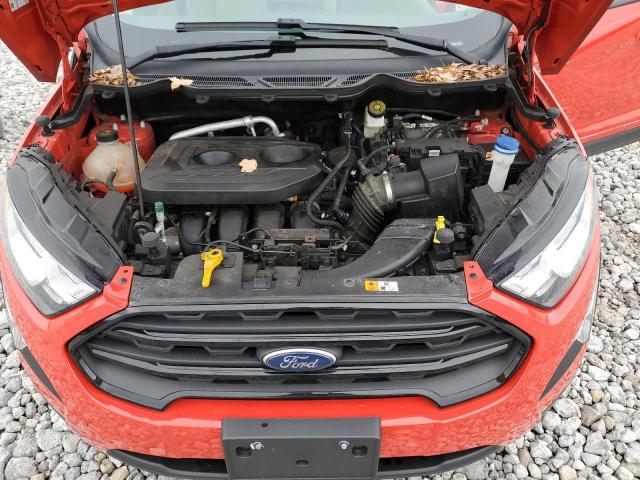 MAJ6S3FLXLC367536 - 2020 FORD ECOSPORT S RED photo 12