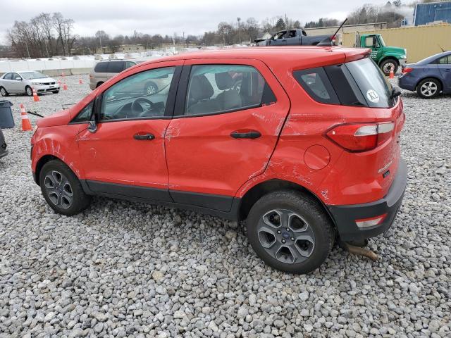 MAJ6S3FLXLC367536 - 2020 FORD ECOSPORT S RED photo 2