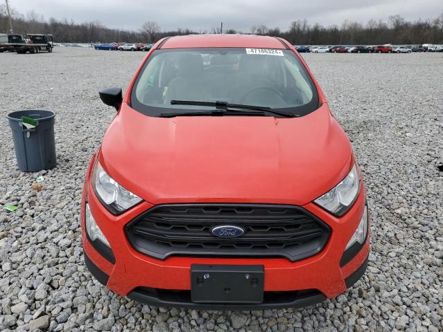 MAJ6S3FLXLC367536 - 2020 FORD ECOSPORT S RED photo 5