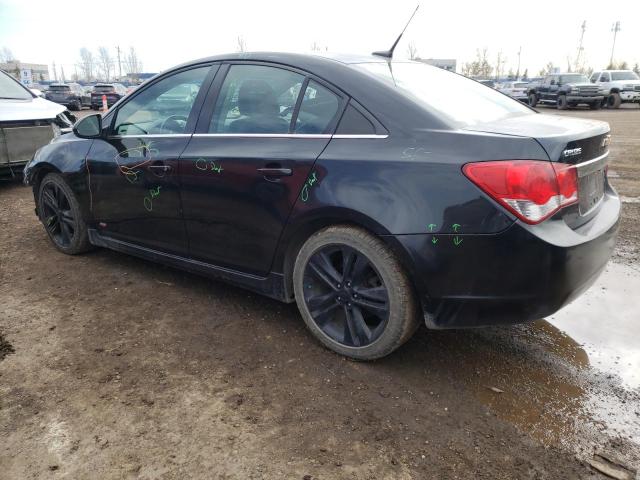 1G1PE5SB0D7181795 - 2013 CHEVROLET CRUZE LT BLACK photo 2