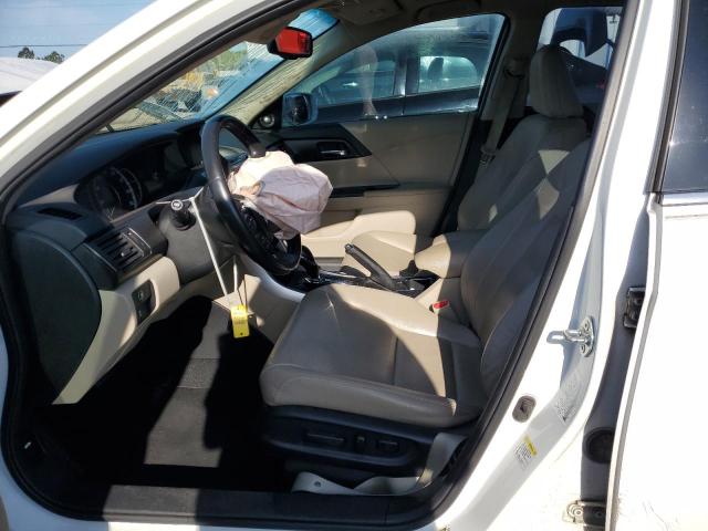 1HGCR3F80DA043966 - 2013 HONDA ACCORD EXL WHITE photo 7