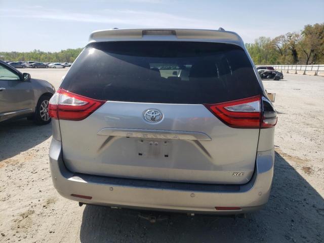 5TDYK3DC8FS658657 - 2015 TOYOTA SIENNA XLE SILVER photo 6