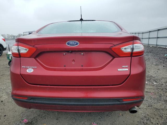 3FA6P0HD4GR162226 - 2016 FORD FUSION SE RED photo 6