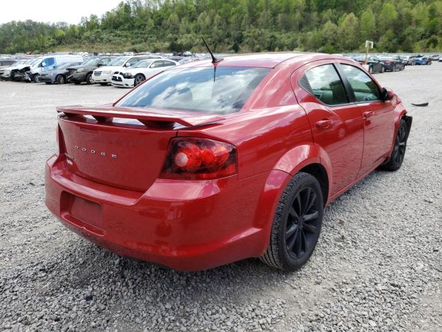 1C3CDZCB8DN620370 - 2013 DODGE AVENGER SXT RED photo 3