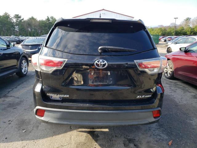 5TDJKRFH2FS205079 - 2015 TOYOTA HIGHLANDER XLE BLACK photo 6