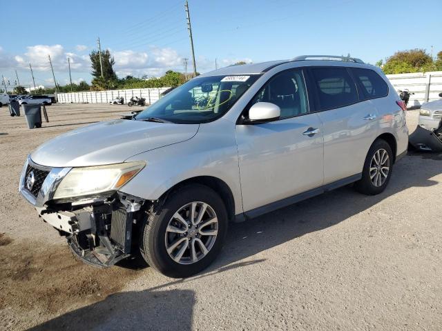 5N1AR2MNXFC633409 - 2015 NISSAN PATHFINDER S SILVER photo 1