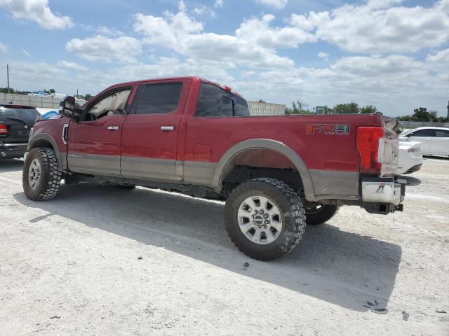 1FT7W2BT8JEB87363 - 2018 FORD F250 SUPER DUTY RED photo 2