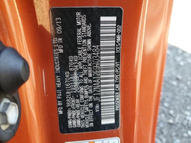 JF1ZNAA12E9703484 - 2014 TOYOTA SCION FR-S ნარინჯისფერი ფოტო 12