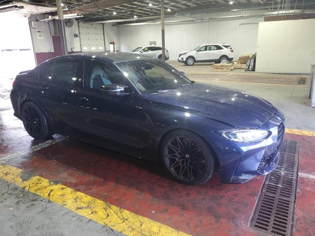 WBS43AY0XRFR88684 - 2024 BMW M3 COMPETITION BLUE photo 4