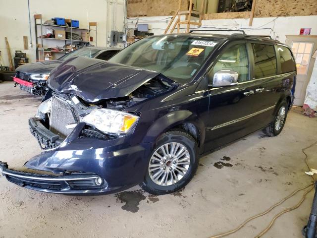 2C4RC1CG8DR818696 - 2013 CHRYSLER TOWN & COU TOURING L BLUE photo 1