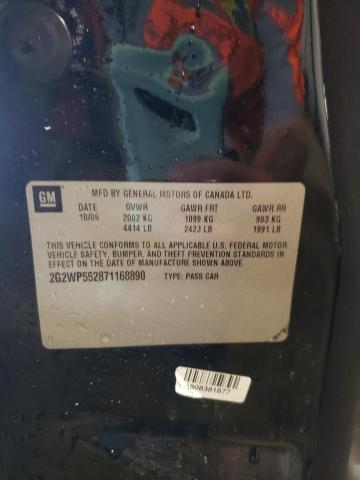 2G2WP552871168890 - 2007 PONTIAC GRAND PRIX 黑色 照片 12