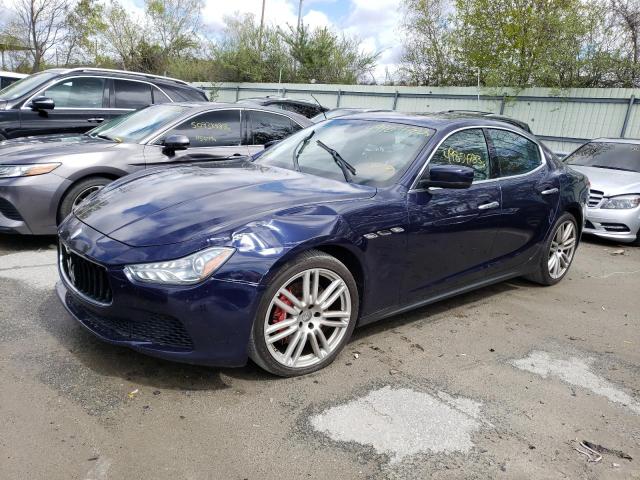 ZAM57RTA2G1178695 - 2016 MASERATI GHIBLI S BLUE photo 1