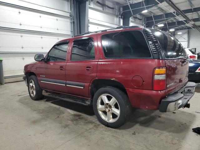 1GNEK13T01J198092 - 2001 CHEVROLET TAHOE K1500 MAROON photo 2