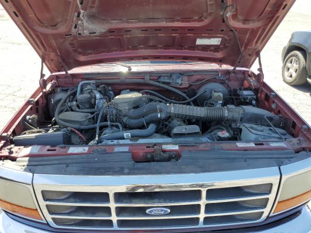 1FMEU15H8TLA49461 - 1996 FORD BRONCO U100 BURGUNDY photo 11