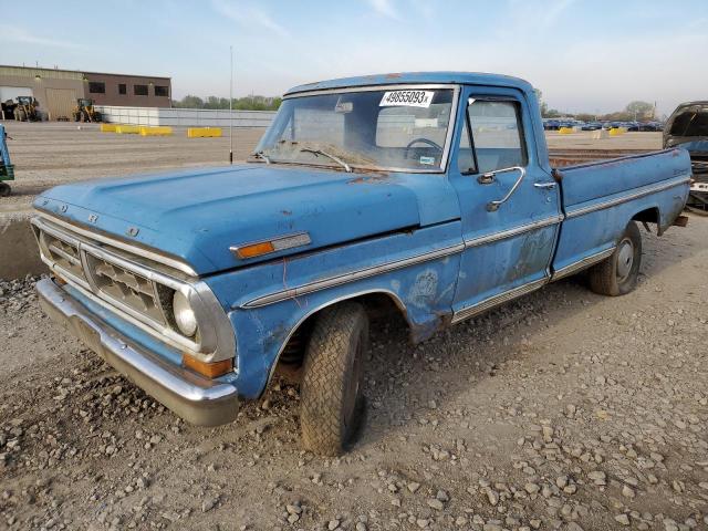 F10YKM07079 - 1971 FORD F-100 BLUE photo 1