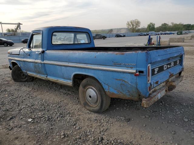 F10YKM07079 - 1971 FORD F-100 BLUE photo 2