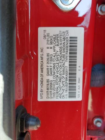 19UUB2F69KA005117 - 2019 ACURA TLX TECHNOLOGY 红色 照片 13