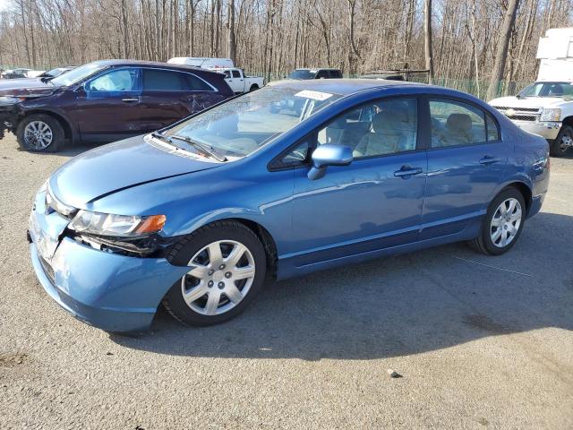 1HGFA15588L100635 - 2008 HONDA CIVIC LX BLUE photo 1