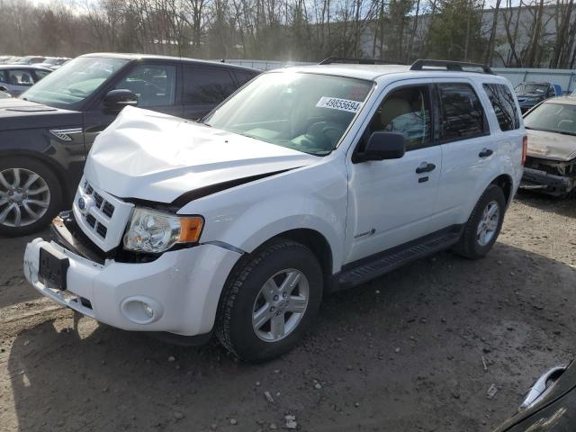 1FMCU5K33AKD20940 - 2010 FORD ESCAPE HYBRID WHITE photo 1