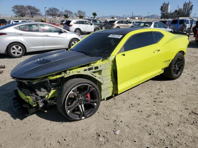 1G1FE1R76K0142219 - 2019 CHEVROLET CAMARO SS GREEN photo 1
