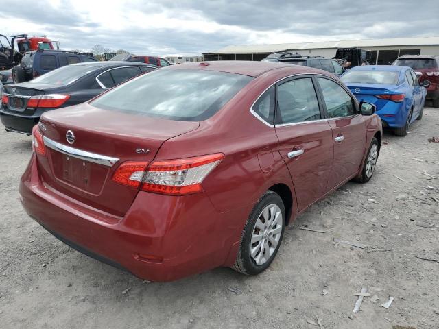 3N1AB7AP3FL674502 - 2015 NISSAN SENTRA S RED photo 3