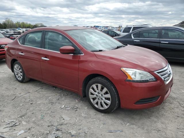 3N1AB7AP3FL674502 - 2015 NISSAN SENTRA S RED photo 4