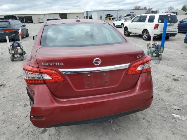 3N1AB7AP3FL674502 - 2015 NISSAN SENTRA S RED photo 6