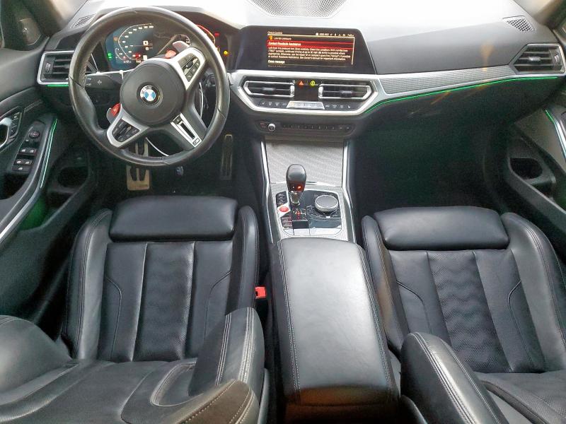 WBS33AY02MFK74990 - 2021 BMW M3 COMPETITION BLACK photo 8