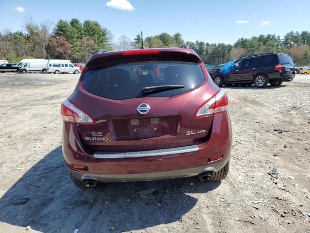 JN8AZ1MW7BW180421 - 2011 NISSAN MURANO S BURGUNDY photo 6