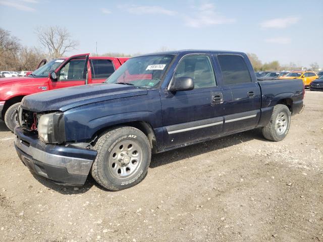 2GCEC13V771177346 - 2007 CHEVROLET SILVERADO C1500 CLASSIC CREW CAB BLUE photo 1