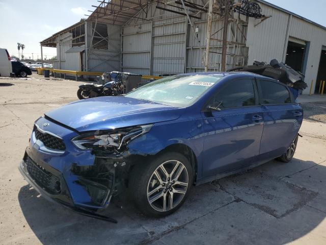 3KPF34AD2KE073617 - 2019 KIA FORTE GT LINE BLUE photo 1